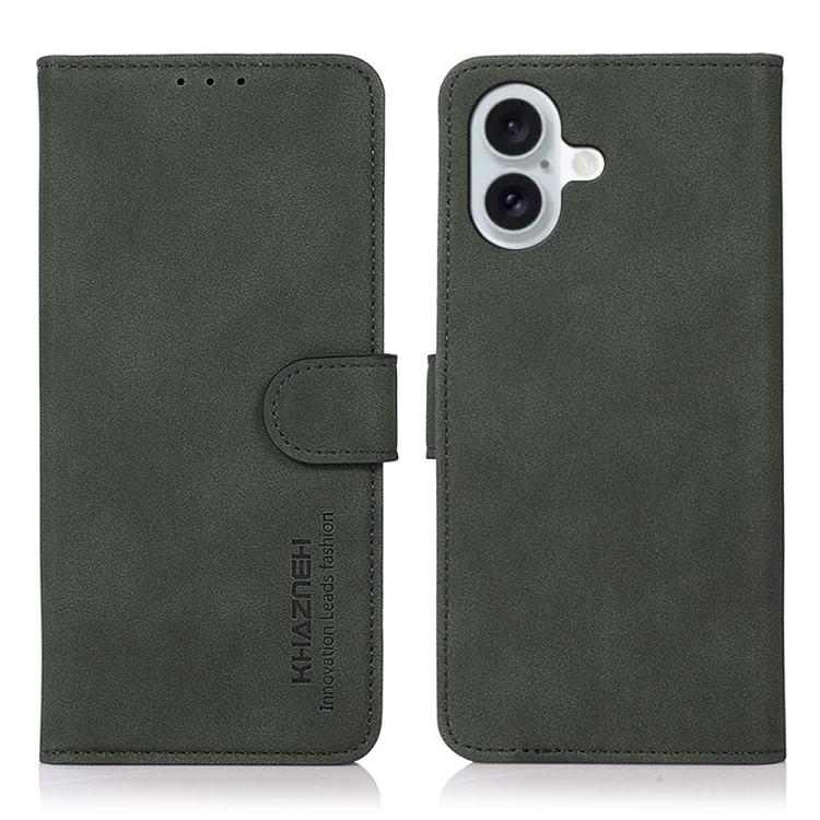 KHAZNEH Matte Texture Leather Phone Case, For iPhone 16e, For iPhone 16 Pro Max, For iPhone 16 Pro, For iPhone 16 Plus, For iPhone 16, For iPhone 15 Pro Max