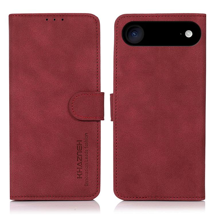 KHAZNEH Matte Texture Leather Phone Case, For iPhone 16e, For iPhone 16 Pro Max, For iPhone 16 Pro, For iPhone 16 Plus, For iPhone 16, For iPhone 15 Pro Max