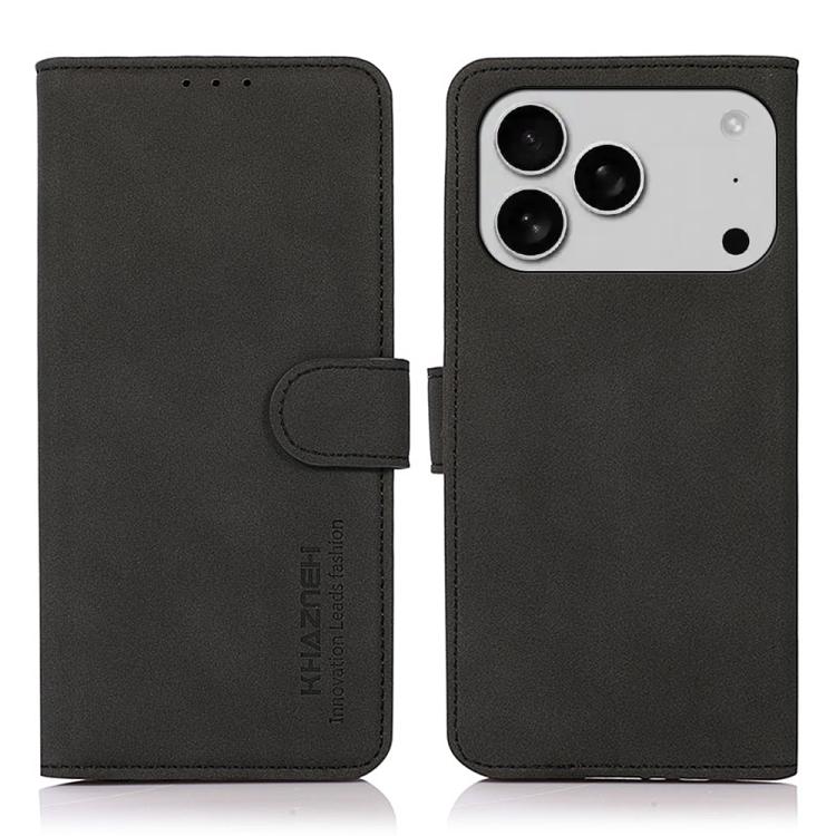 KHAZNEH Matte Texture Leather Phone Case, For iPhone 16e, For iPhone 16 Pro Max, For iPhone 16 Pro, For iPhone 16 Plus, For iPhone 16, For iPhone 15 Pro Max