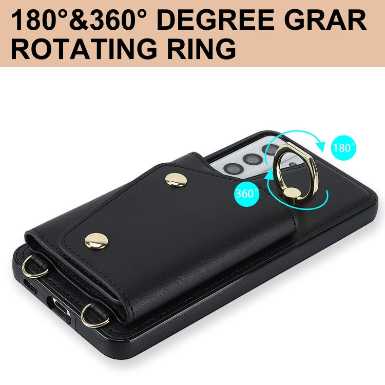 Zipper Card Bag Phone Case with Dual Lanyard, For Samsung Galaxy S21 5G, For Samsung Galaxy S21+ 5G, For Samsung Galaxy S21 Ultra 5G