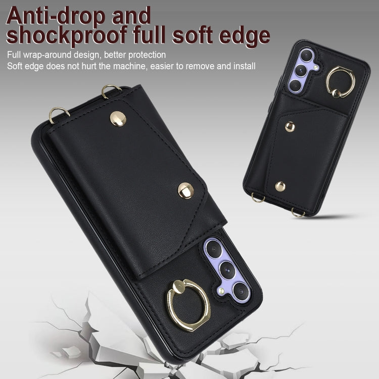 Étui portefeuille zippé avec double cordon pour Samsung Galaxy A14 5G/4G, Samsung Galaxy A54 5G, Samsung Galaxy S23 Ultra 5G et Samsung Galaxy S23 5G