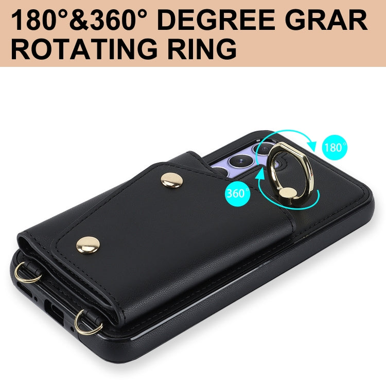 Étui portefeuille zippé avec double cordon pour Samsung Galaxy A14 5G/4G, Samsung Galaxy A54 5G, Samsung Galaxy S23 Ultra 5G et Samsung Galaxy S23 5G