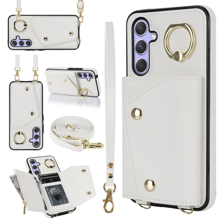 Étui portefeuille zippé avec double cordon pour Samsung Galaxy A14 5G/4G, Samsung Galaxy A54 5G, Samsung Galaxy S23 Ultra 5G et Samsung Galaxy S23 5G