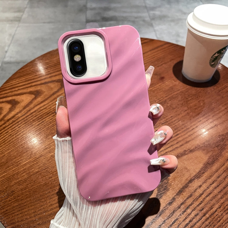 Solid Color Wave Texture TPU Phone Case, For iPhone 11, For iPhone X / XS, For iPhone XR