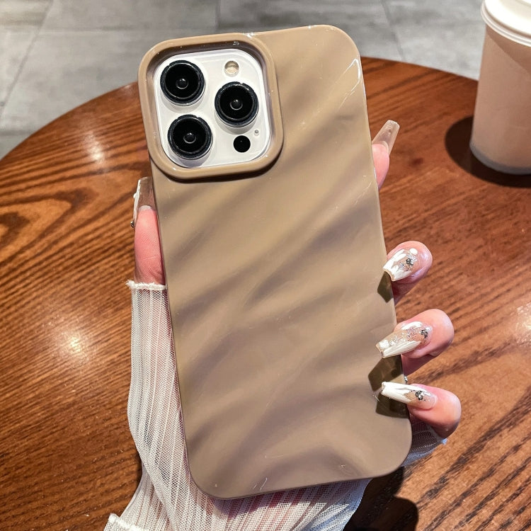 Solid Color Wave Texture TPU Phone Case, For iPhone 16 Pro Max, For iPhone 16 Pro, For iPhone 16 Plus