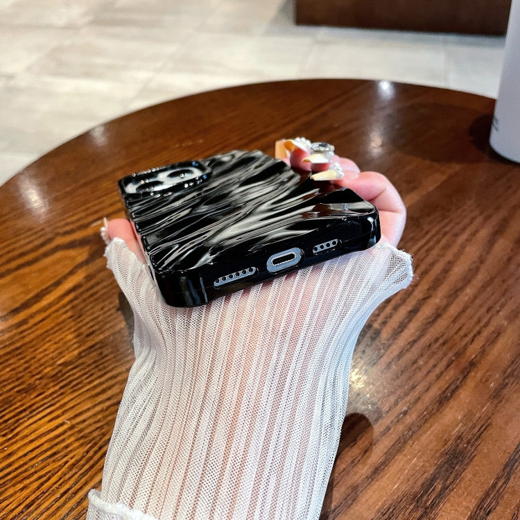 Solid Color Wave Texture TPU Phone Case, For iPhone 16 Pro Max, For iPhone 16 Pro, For iPhone 16 Plus