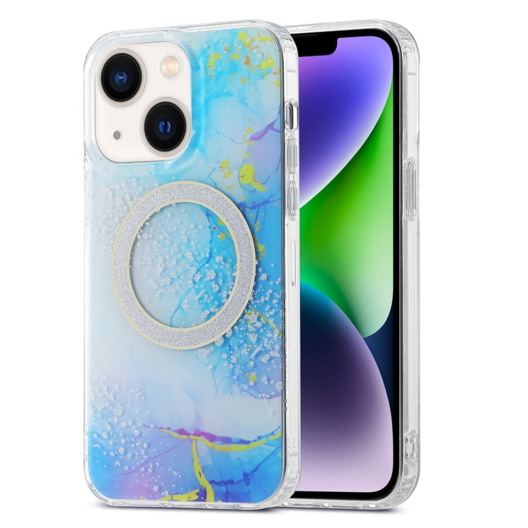 Dual-side IMD Marble Magsafe Phone Case, For iPhone 15 Pro Max, For iPhone 14, For iPhone 15 Pro