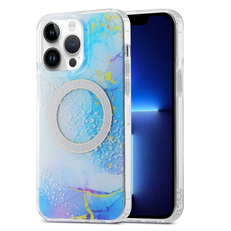 Dual-side IMD Marble Magsafe Phone Case, For iPhone 13 Pro Max, For iPhone 15, For iPhone 13 Pro