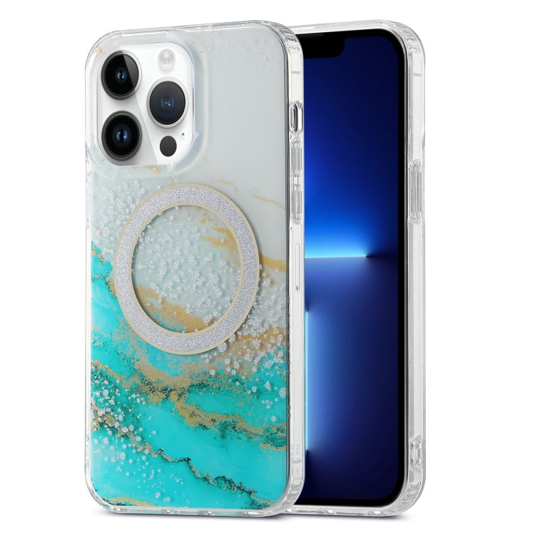 Dual-side IMD Marble Magsafe Phone Case, For iPhone 13 Pro Max, For iPhone 15, For iPhone 13 Pro