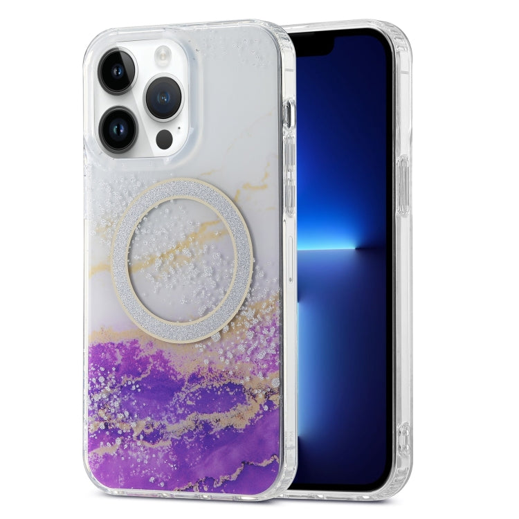 Dual-side IMD Marble Magsafe Phone Case, For iPhone 13 Pro Max, For iPhone 15, For iPhone 13 Pro