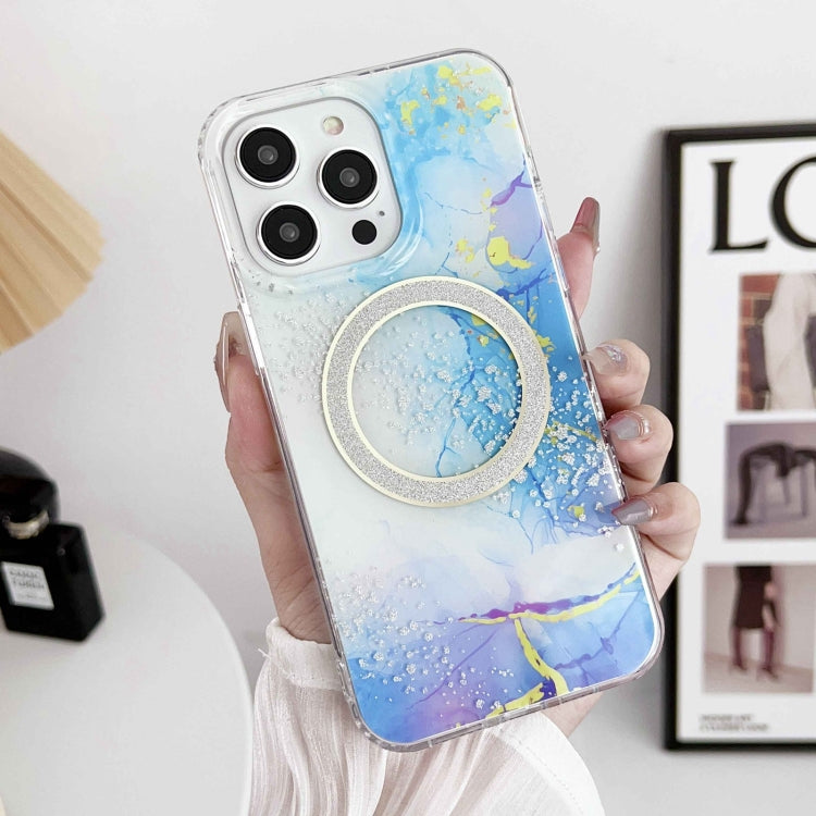 Dual-side IMD Marble Magsafe Phone Case, For iPhone 13 Pro Max, For iPhone 15, For iPhone 13 Pro