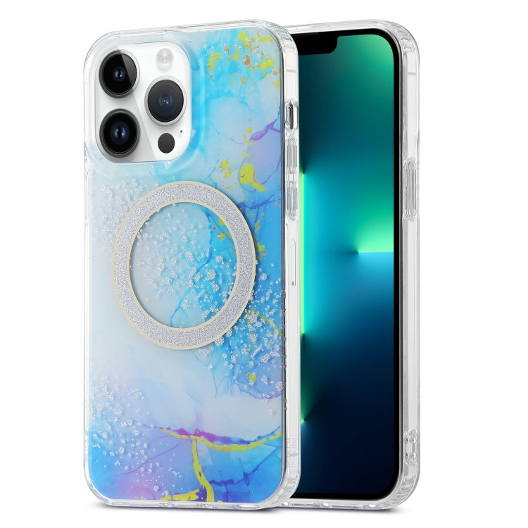 Dual-side IMD Marble Magsafe Phone Case, For iPhone 13 Pro Max, For iPhone 15, For iPhone 13 Pro