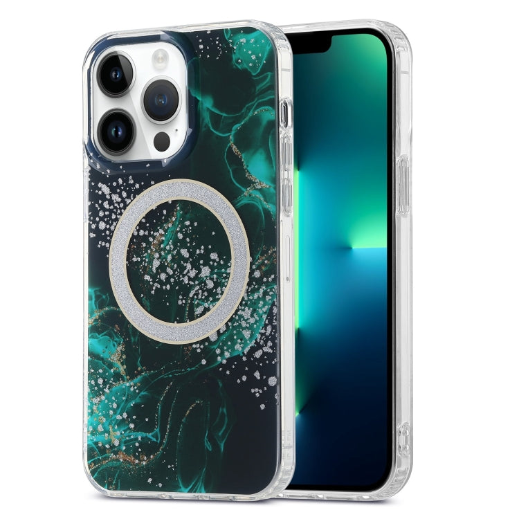 Dual-side IMD Marble Magsafe Phone Case, For iPhone 13 Pro Max, For iPhone 15, For iPhone 13 Pro