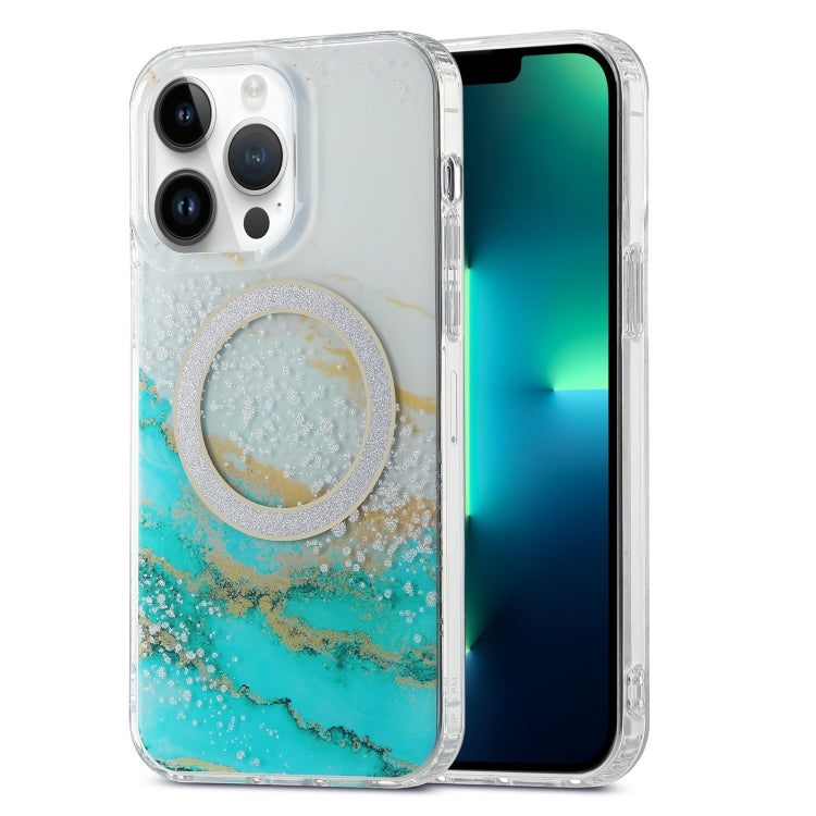 Dual-side IMD Marble Magsafe Phone Case, For iPhone 13 Pro Max, For iPhone 15, For iPhone 13 Pro