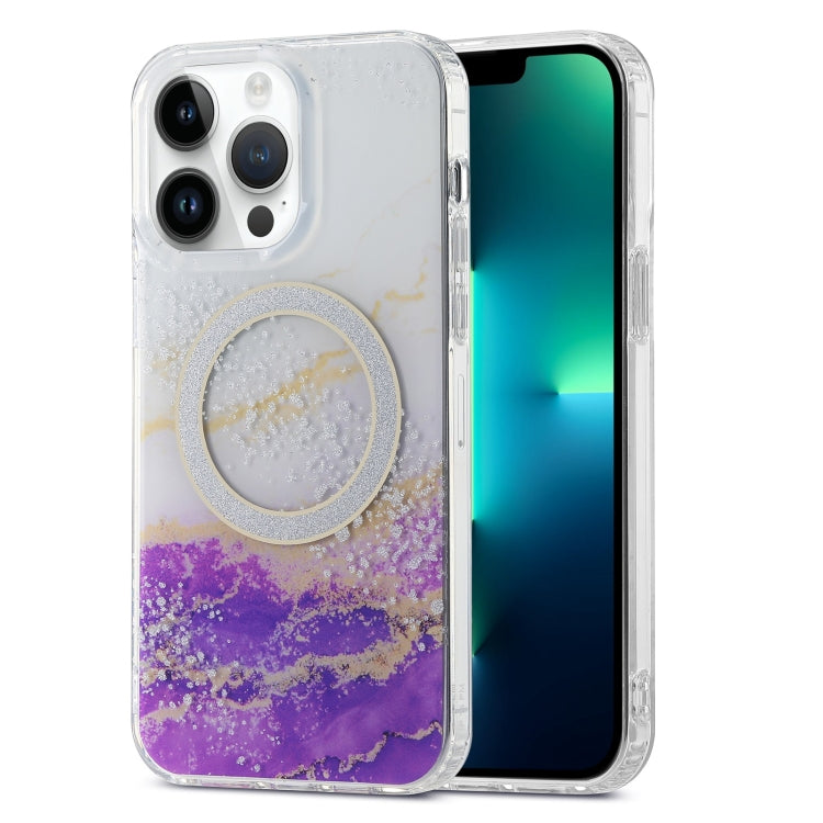 Dual-side IMD Marble Magsafe Phone Case, For iPhone 13 Pro Max, For iPhone 15, For iPhone 13 Pro