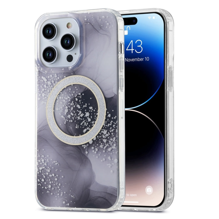 Dual-side IMD Marble Magsafe Phone Case, For iPhone 15 Pro Max, For iPhone 14, For iPhone 15 Pro
