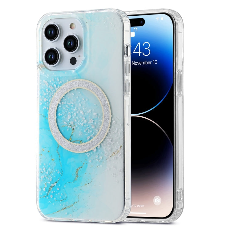 Dual-side IMD Marble Magsafe Phone Case, For iPhone 15 Pro Max, For iPhone 14, For iPhone 15 Pro