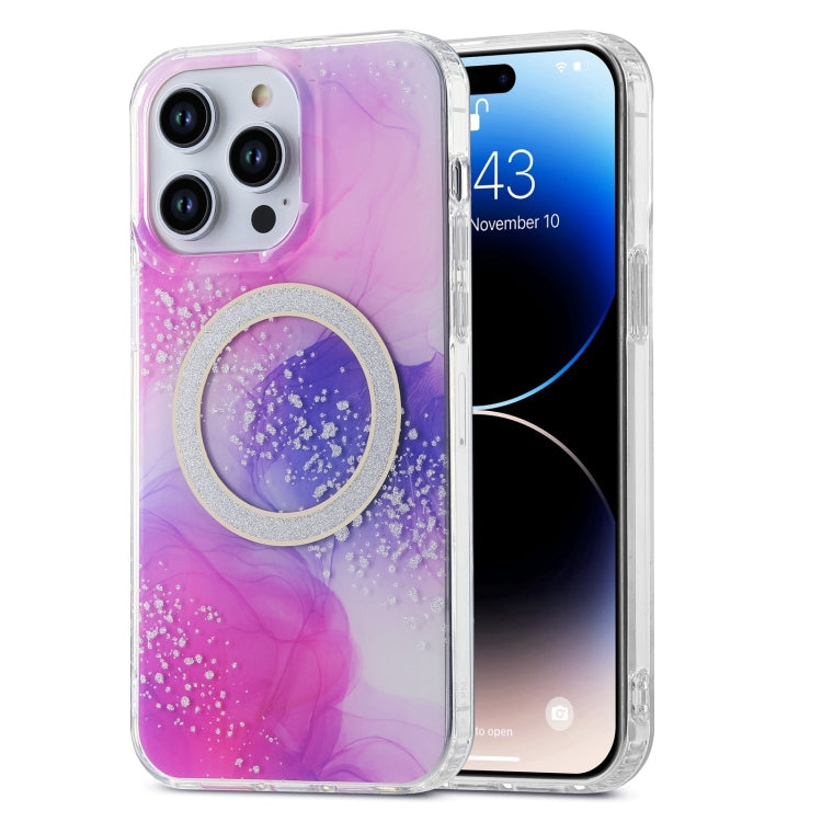 Dual-side IMD Marble Magsafe Phone Case, For iPhone 15 Pro Max, For iPhone 14, For iPhone 15 Pro
