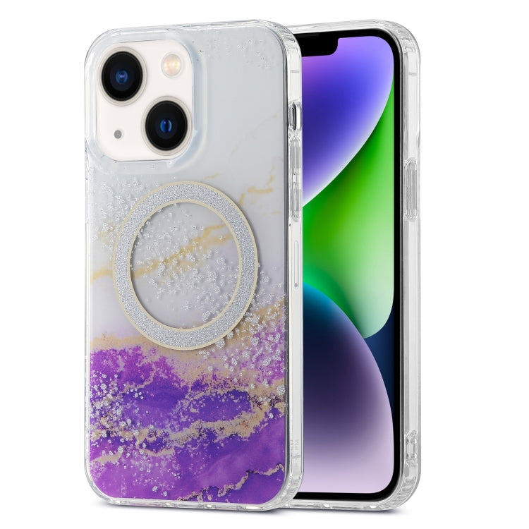 Dual-side IMD Marble Magsafe Phone Case, For iPhone 13 Pro Max, For iPhone 15, For iPhone 13 Pro