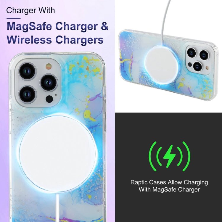 Dual-side IMD Marble Magsafe Phone Case, For iPhone 13 Pro Max, For iPhone 15, For iPhone 13 Pro