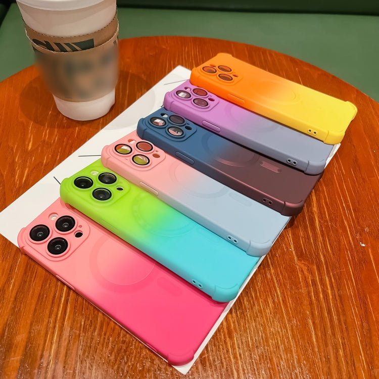 Four-Corner Shockproof Gradient TPU Phone Case, For iPhone 13 Pro Max, For iPhone 13 Pro, For iPhone 13, For iPhone 12