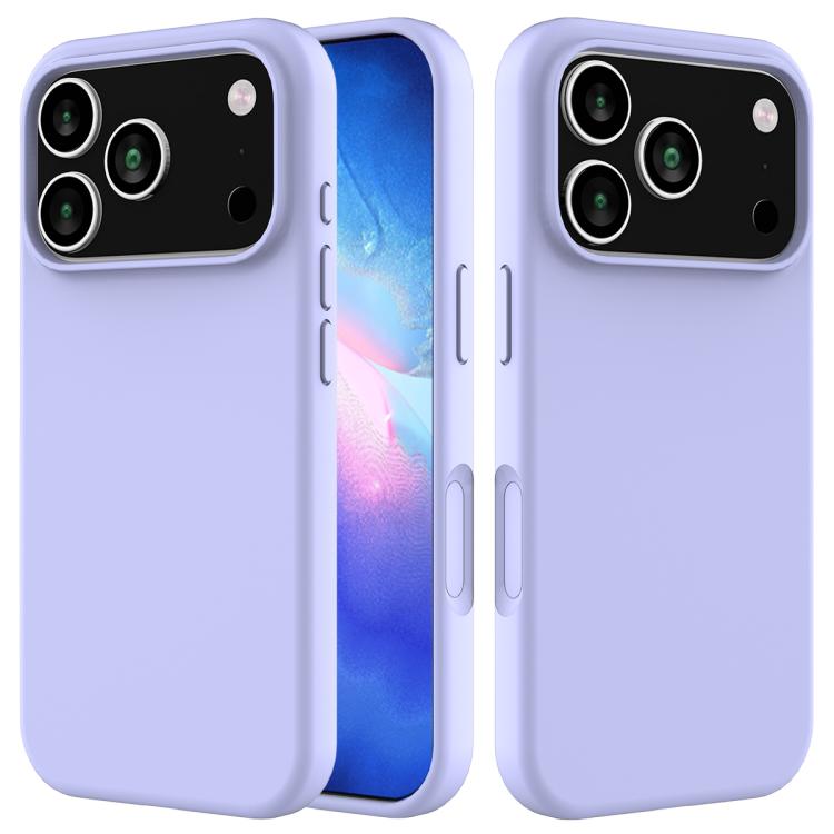 Solid Color Silicone Phone Case, For iPhone 17e / 16e, For iPhone 17 Pro Max