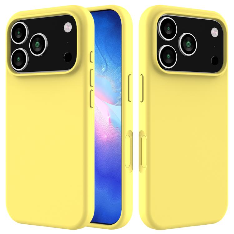 Solid Color Silicone Phone Case, For iPhone 17 Pro, For iPhone 17
