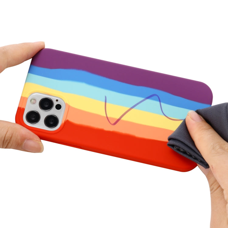 Rainbow Liquid Silicone Phone Case