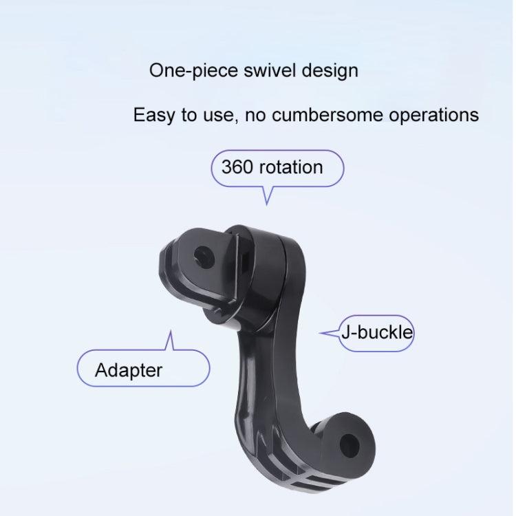 360 Rotation J-Hook Buckle Mount Adapter