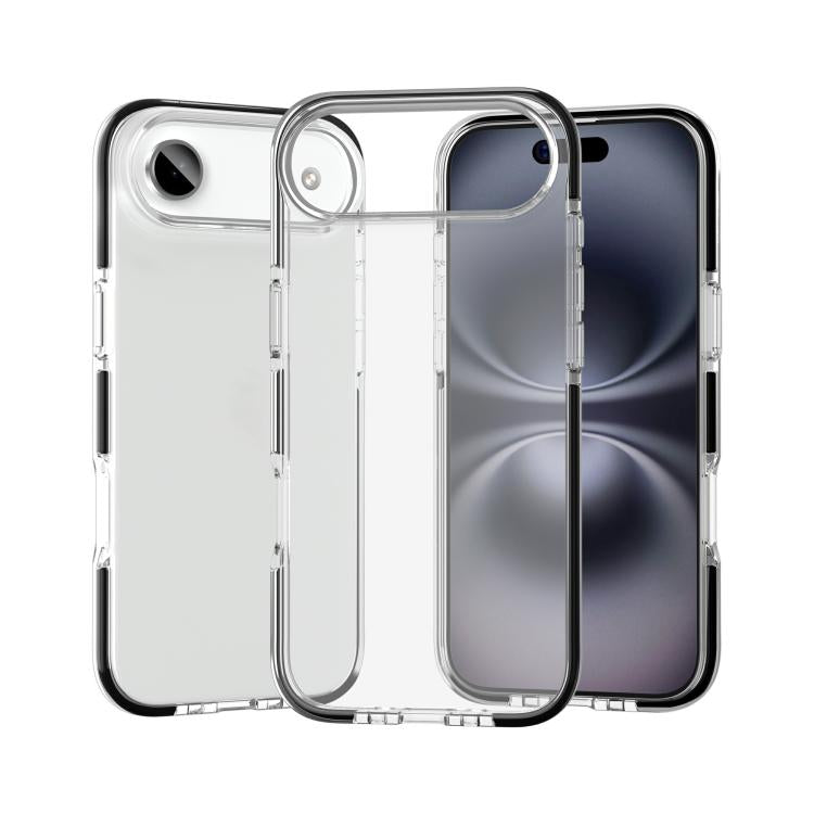 Two-color Shockproof High Transparency TPU Phone Case, For iPhone 18 Pro / 17 Pro, For iPhone 18 Pro Max / 17 Pro Max, For iPhone 17, For iPhone 17 Air, For iPhone 16 Pro Max, For iPhone 16 Pro, For iPhone 16 Plus, For iPhone 16