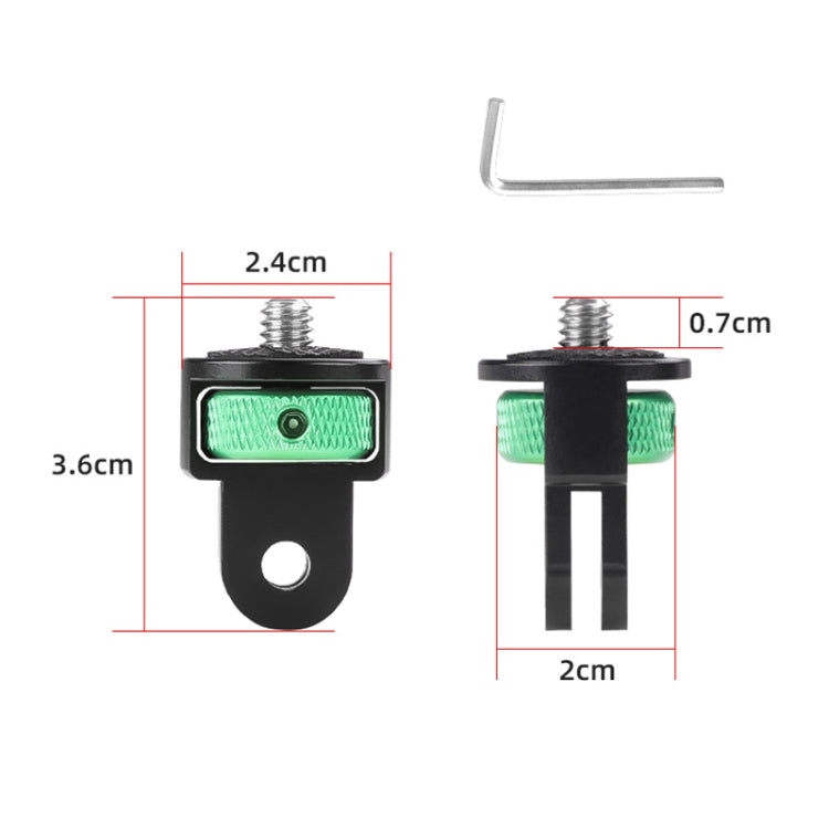 1/4 inch Screw Adjustable Metal Action Camera Adapter