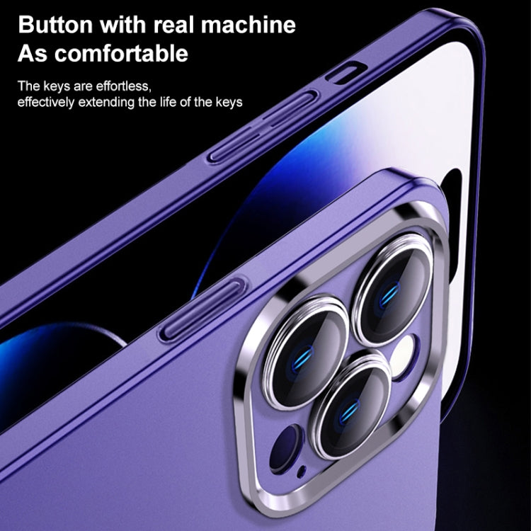 Frosted Metal Material Phone Case with Lens Protection, For iPhone 13 Pro, For iPhone 13, For iPhone 12