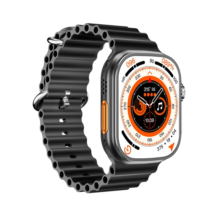 WS-E9 Ultra 2.2 inch IP67 Waterproof Metal Buckle Ocean Silicone Band Smart Watch, Support Heart Rate / NFC, Metal Buckle Ocean Silicone Band (Black), Metal Buckle Ocean Silicone Band (Orange), Metal Buckle Ocean Silicone Band (Blue)�������������������...