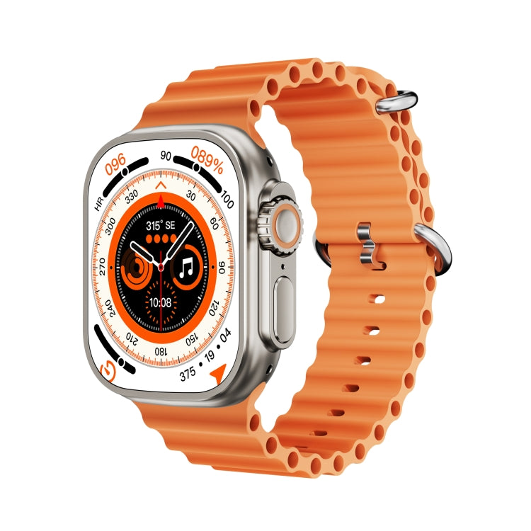 WS-E9 Ultra 2.2 inch IP67 Waterproof Metal Buckle Ocean Silicone Band Smart Watch, Support Heart Rate / NFC, Metal Buckle Ocean Silicone Band (Black), Metal Buckle Ocean Silicone Band (Orange), Metal Buckle Ocean Silicone Band (Blue)�������������������...