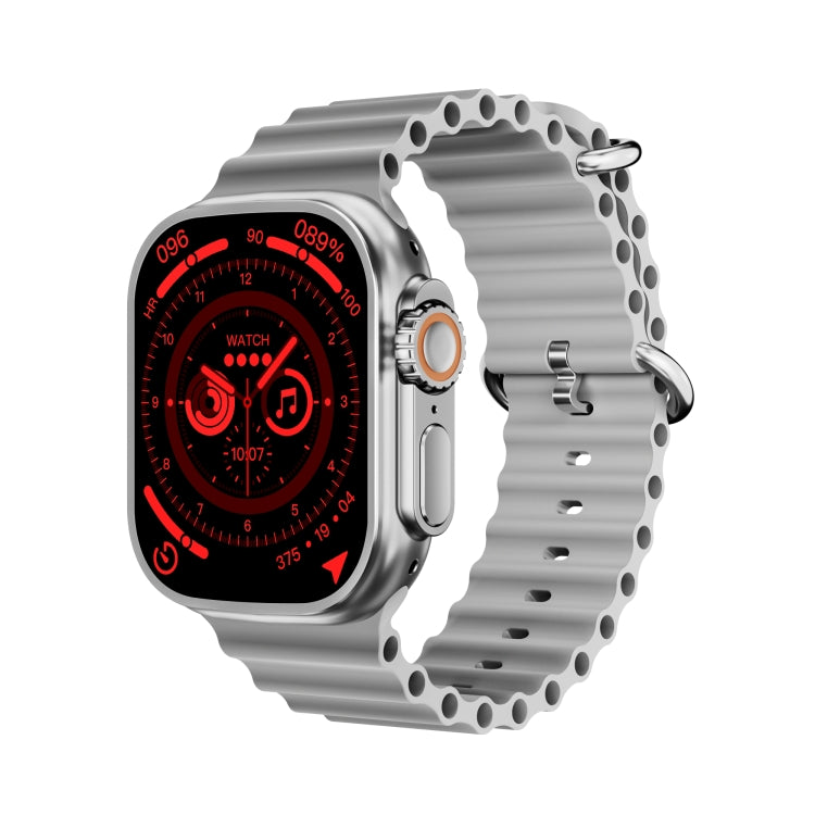 WS-E9 Ultra 2.2 inch IP67 Waterproof Metal Buckle Ocean Silicone Band Smart Watch, Support Heart Rate / NFC, Metal Buckle Ocean Silicone Band (Black), Metal Buckle Ocean Silicone Band (Orange), Metal Buckle Ocean Silicone Band (Blue)�������������������...