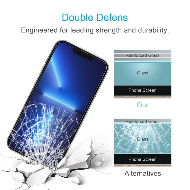 0.26mm 9H 2.5D High Aluminum Tempered Glass Film, For iPhone 16e / 13 / 13 Pro, For iPhone 15 Plus / 15 Pro Max, For iPhone 15 / 15 Pro, For iPhone 14 Plus, For iPhone 14 Pro, For iPhone 14 Pro Max, For iPhone 13 mini, For iPhone 12 Pro Max������������...