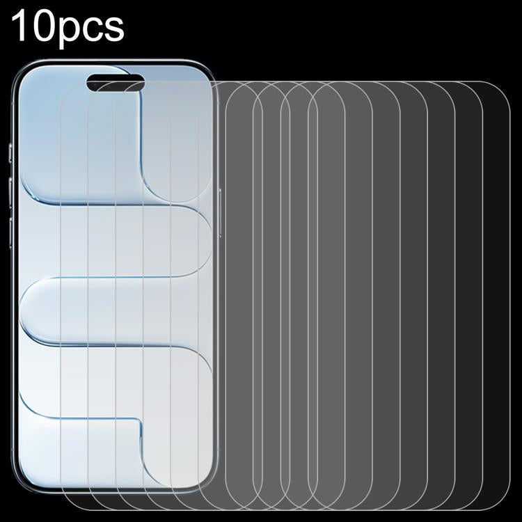 10pcs 0.26mm 9H 2.5D High Aluminum Tempered Glass Film, For iPhone 18 Pro / 17 Pro / 17, For iPhone 18 Pro Max / 17 Pro Max, For iPhone Air, For iPhone 16 Pro Max, For iPhone 16 Pro, For iPhone 16 Plus, For iPhone 16, For iPhone 15 Plus / 15 Pro Max   ...