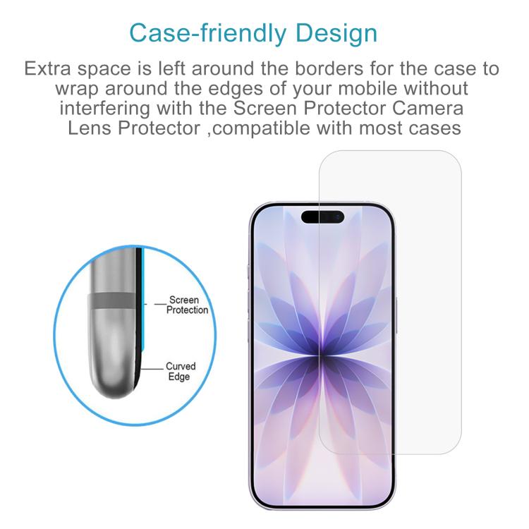10pcs 0.26mm 9H 2.5D High Aluminum Tempered Glass Film, For iPhone 18 Pro / 17 Pro / 17, For iPhone 18 Pro Max / 17 Pro Max, For iPhone Air, For iPhone 16 Pro Max, For iPhone 16 Pro, For iPhone 16 Plus, For iPhone 16, For iPhone 15 Plus / 15 Pro Max   ...