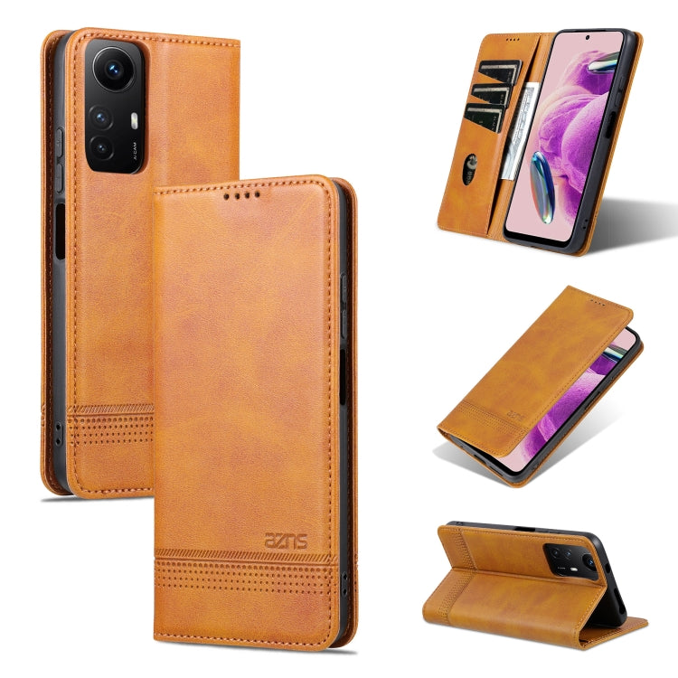 AZNS Magnetic Calf Texture Flip Leather Phone Case