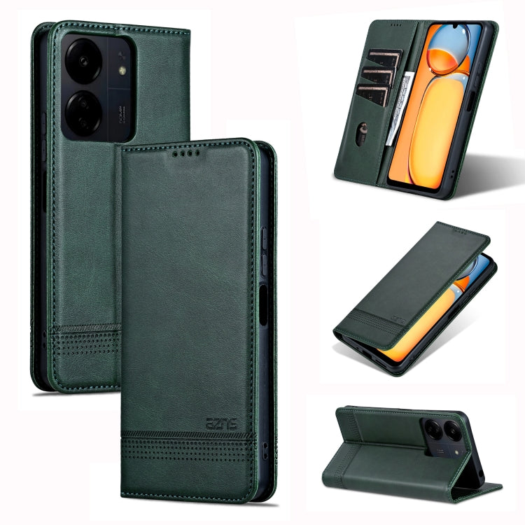AZNS Magnetic Calf Texture Flip Leather Phone Case