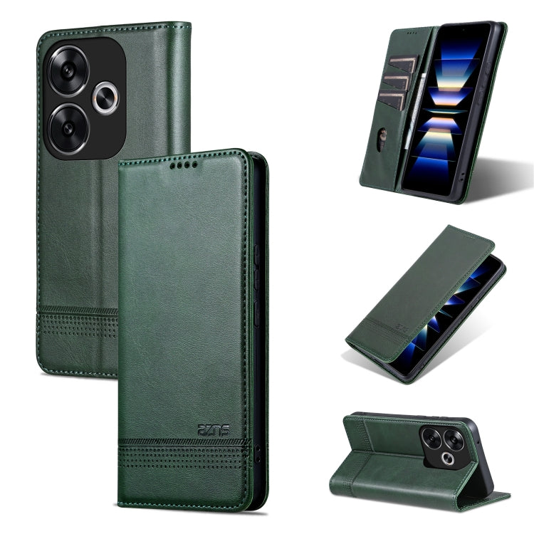 AZNS Magnetic Calf Texture Flip Leather Phone Case