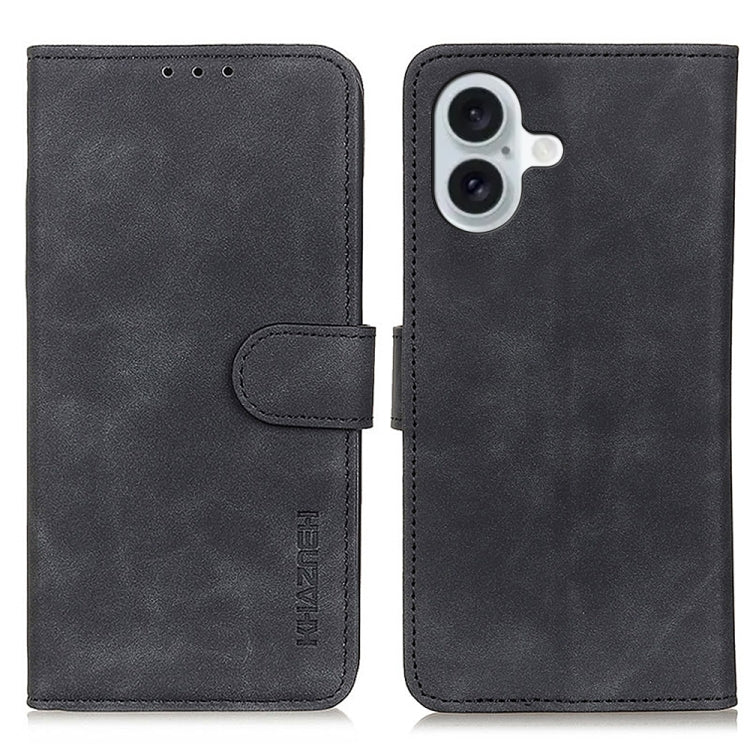 KHAZNEH Retro Texture Leather Phone Case, For iPhone 15 Pro, For iPhone 15 Plus, For iPhone 15