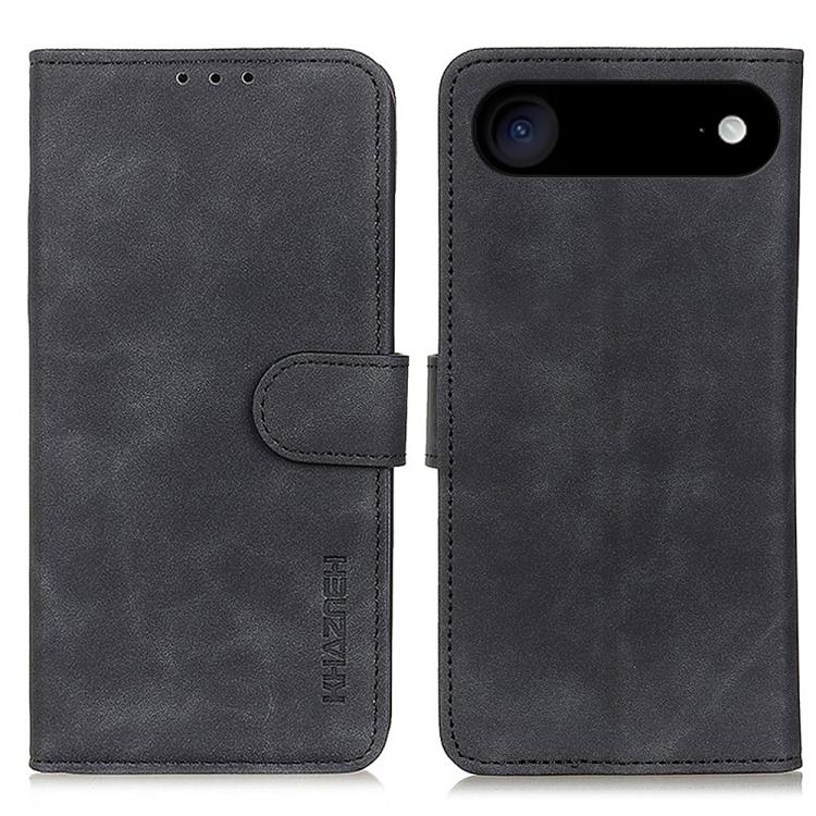 KHAZNEH Retro Texture Leather Phone Case, For iPhone 16 Pro Max, For iPhone 16 Pro, For iPhone 16 Plus, For iPhone 16, iPhone 16e, For iPhone 15 Pro Max