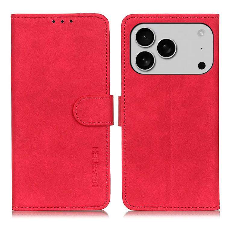 KHAZNEH Retro Texture Leather Phone Case, For iPhone 16 Pro Max, For iPhone 16 Pro, For iPhone 16 Plus, For iPhone 16, iPhone 16e, For iPhone 15 Pro Max