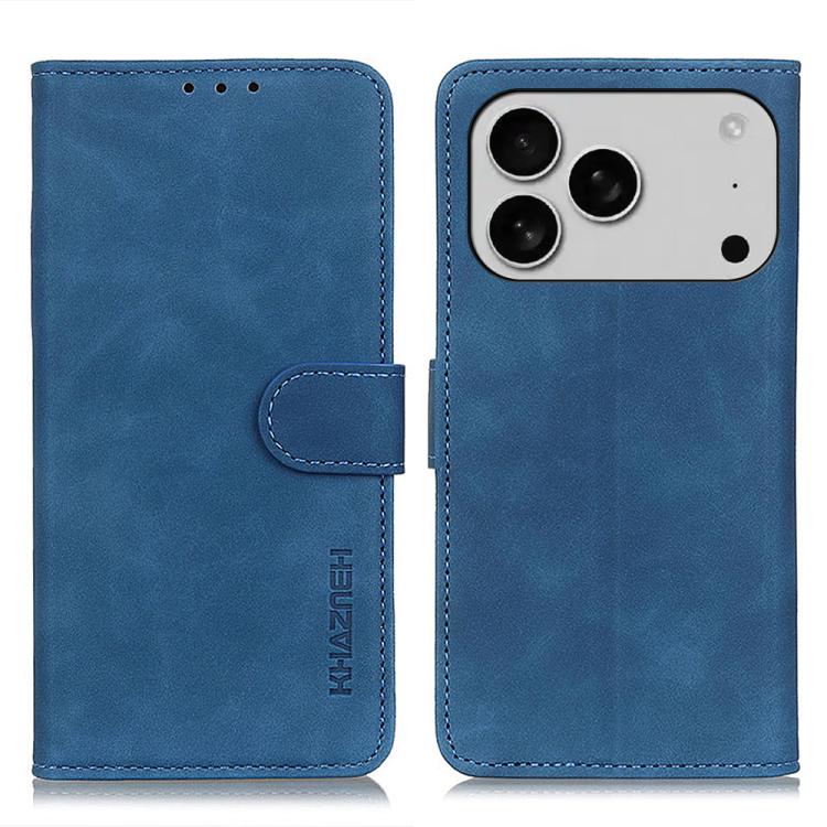 KHAZNEH Retro Texture Leather Phone Case, For iPhone 16 Pro Max, For iPhone 16 Pro, For iPhone 16 Plus, For iPhone 16, iPhone 16e, For iPhone 15 Pro Max