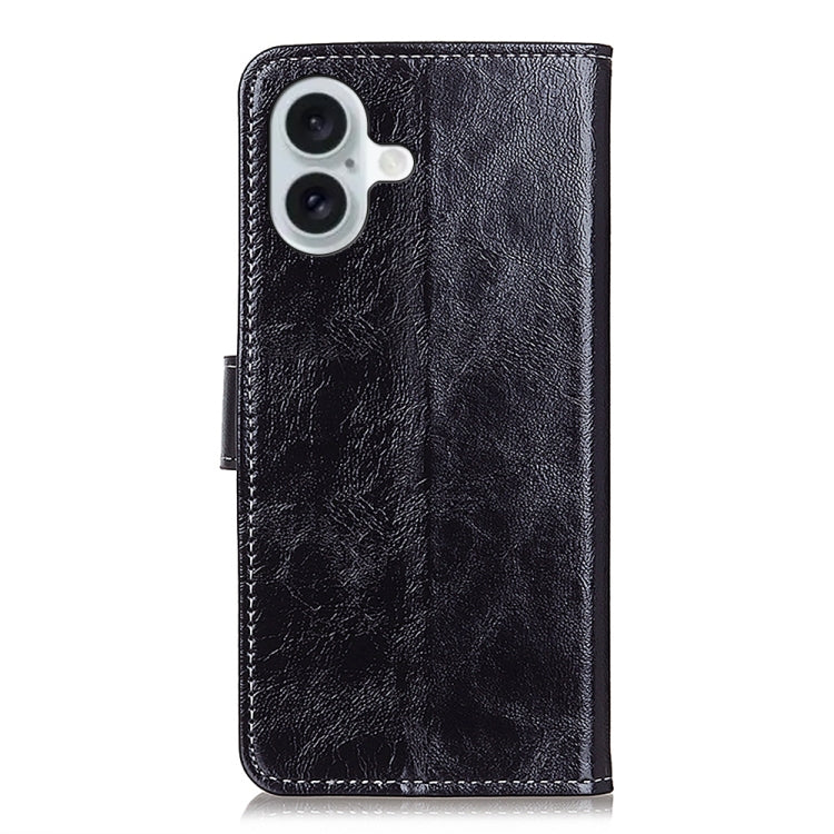Retro Crazy Horse Texture Horizontal Flip Leather Phone Case, For iPhone 16, For iPhone 15 Pro Max, For iPhone 15 Pro, For iPhone 15 Plus