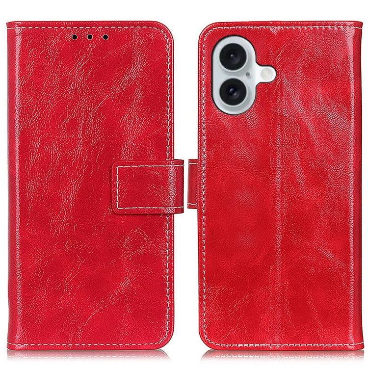 Retro Crazy Horse Texture Horizontal Flip Leather Phone Case, iPhone 16e, For iPhone 15 Pro Max, For iPhone 15 Pro, For iPhone 15 Plus