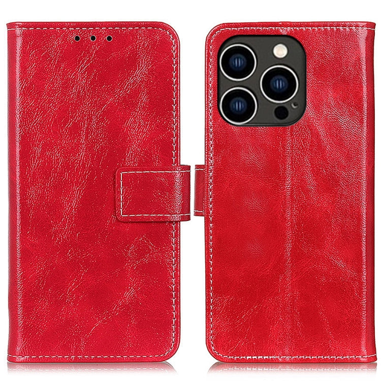 Retro Crazy Horse Texture Horizontal Flip Leather Phone Case, iPhone 16e, For iPhone 15 Pro Max, For iPhone 15 Pro, For iPhone 15 Plus