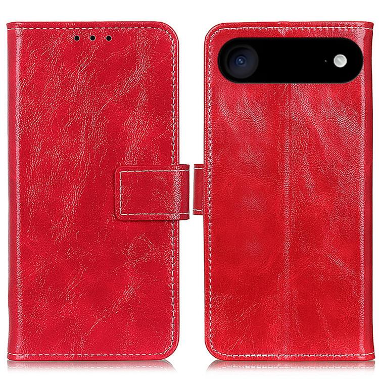 Retro Crazy Horse Texture Horizontal Flip Leather Phone Case, For iPhone 16 Pro Max, For iPhone 16 Pro, For iPhone 16 Plus, For iPhone 16