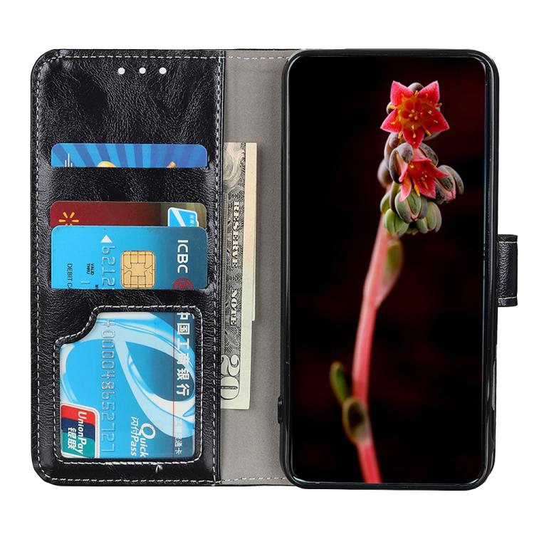Retro Crazy Horse Texture Horizontal Flip Leather Phone Case, For iPhone 16 Pro Max, For iPhone 16 Pro, For iPhone 16 Plus, For iPhone 16